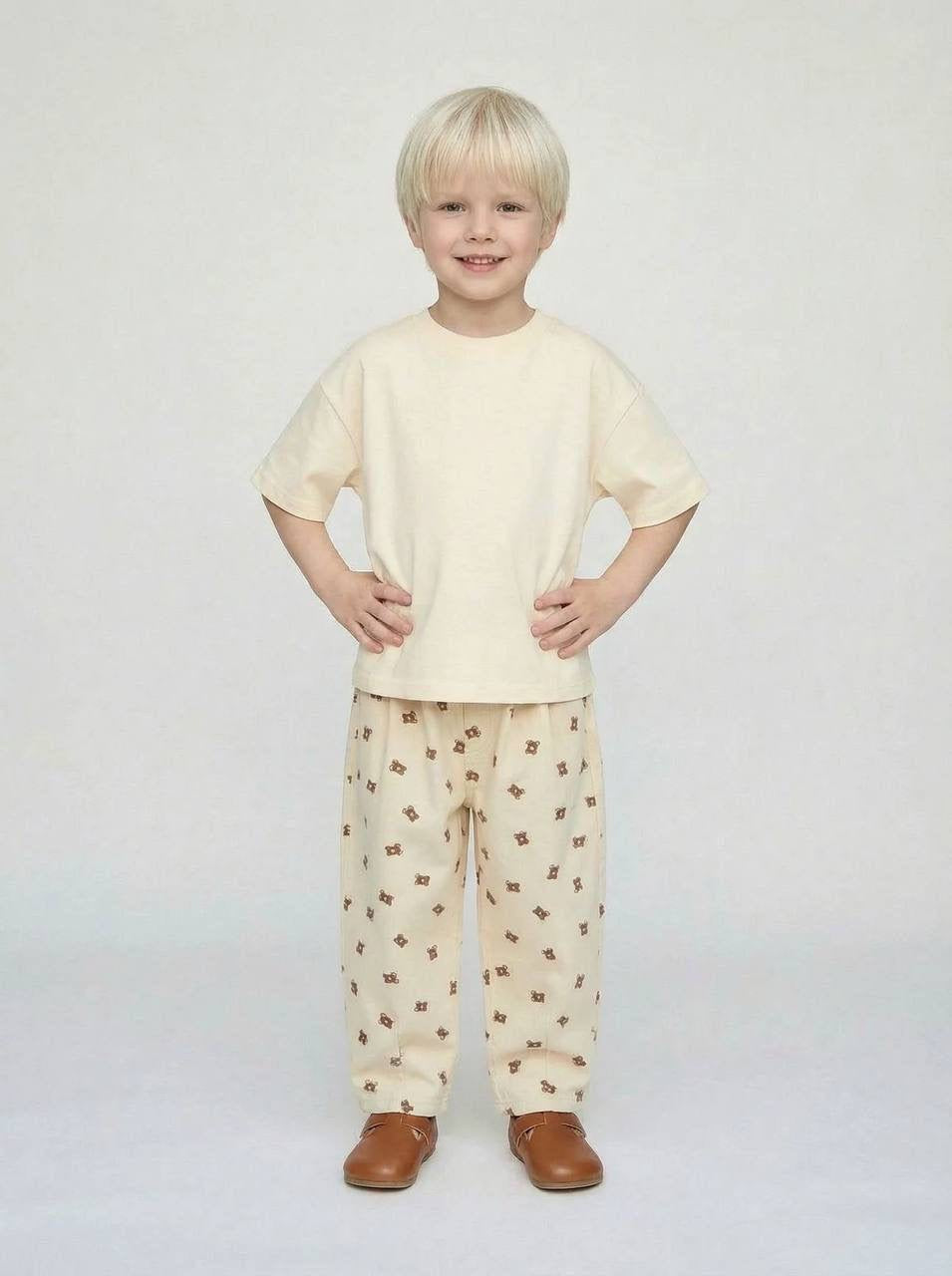 Çocuk ayıcık Unisex Baloon pantolon
