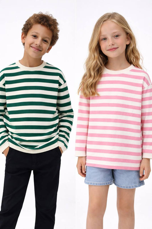 Laciel 3 ip şardonsuz Çizgili 
Mevsimlik  unisex